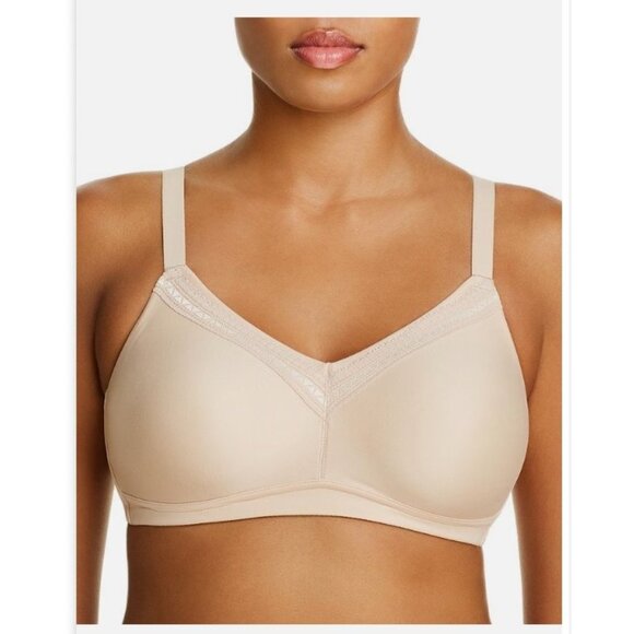 NWOT Wacoal Perfect Primer Full Figure Wire-Free Bra size 34C nude - Picture 1 of 7